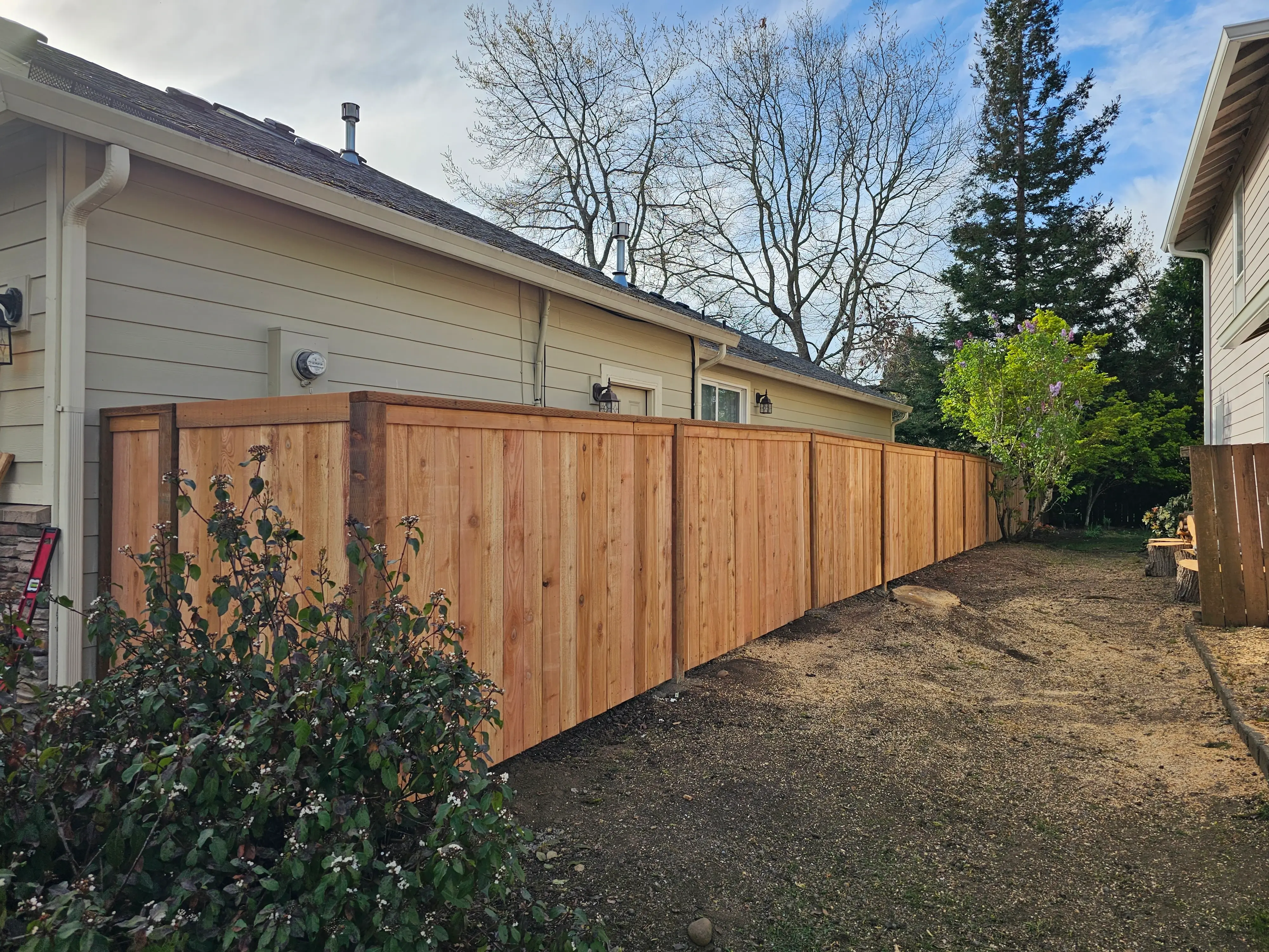 A very nice looking fence.